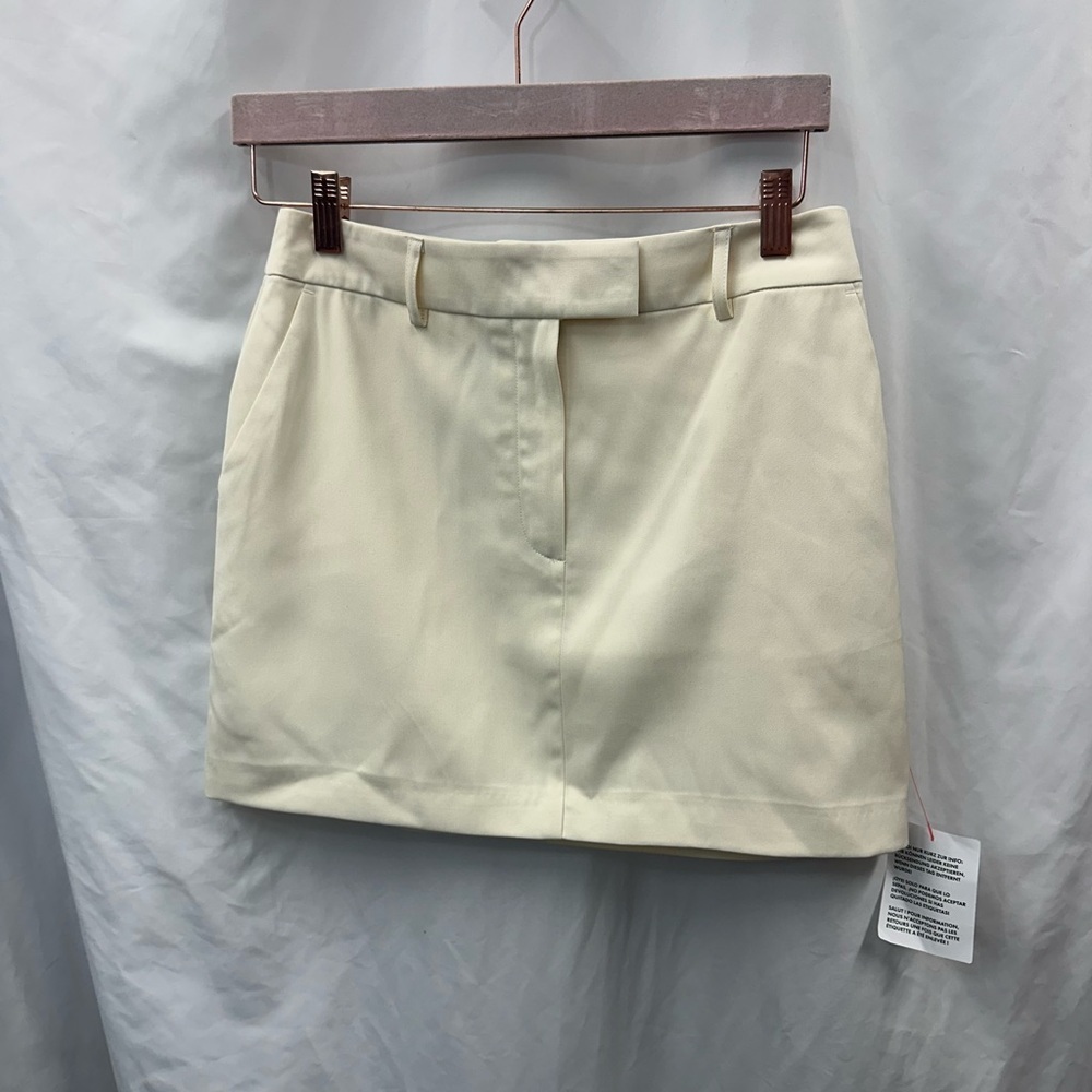 NWT Topshop cream mini skirt size 6